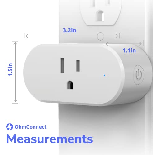 OhmPlug Smart Plug WiFi Outlet - Kompatibilis Alexa, a Google Haza, & Echo - Irányítani A Haza, a Bluetooth-Funkciók, amelyek Monitor Hatalom,