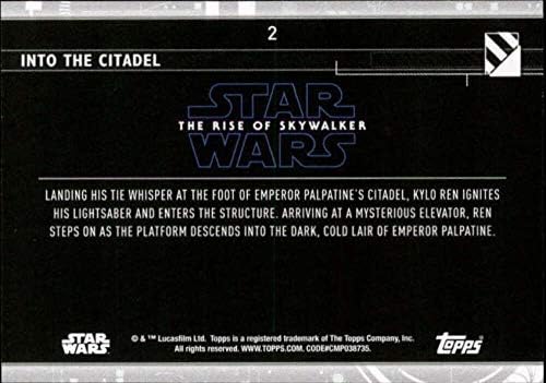 2020 Topps Star Wars A Rise of Skywalker Sorozat 2 Lila 2 a Citadellába Kylo Ren Trading Card