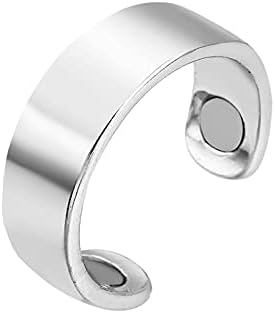 Rozsdamentes Acél Nyitott Zenekar Gyűrű a Férfiak a Nők Divatos Rakható Gyűrűk Ujját Gyűrű Állítható Minimalista Ékszerek