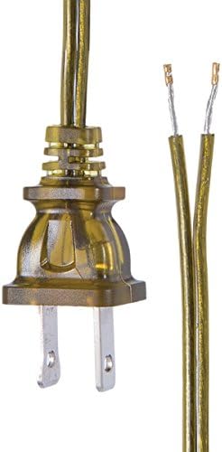 B&P Lámpa® Antik Réz Lámpa Vezeték, 12 méter Hosszú SPT-1 Vezeték, UL