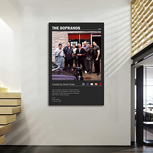 A Maffiózók plakát, TV-Sorozat, Plakát Művészet Fali Vászon Képek a Modern Room Decor Nyomatok Keretben 12in x 18 WXHYZZ,Iroda