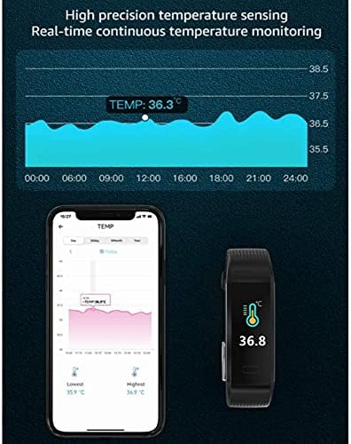 weijie 2021 Fitness Tracker testhőmérséklet Vér Oxigén pulzusszám, Vérnyomás Aludni, Egészségügyi Monitor 16 Sport Mód, IP68 Vízálló Tevékenység