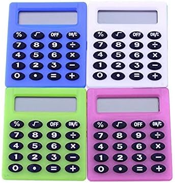 MJWDP Kalkulátor Mini Hordozható Elektronikus Számológép Cukorka Színű Kalkulátor Tanulók Iskolai Használatra (Szín : Piros)