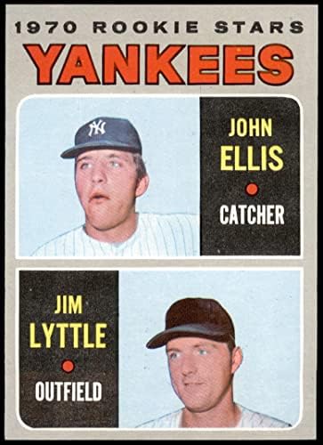 1970 Topps 516 Yankees Újonc John Ellis/Jim Lyttle New York Yankees (Baseball Kártya) NM Yankees