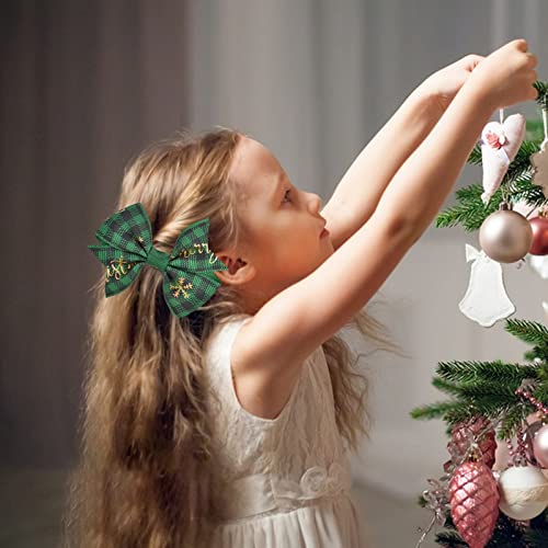 Gyermekek Karácsonyi Haj Tartozékok Új Karácsonyi Hóember Nyomtatás Bowknot Női Hajtű Nagy Haj Klipek Valamint Hajcsat