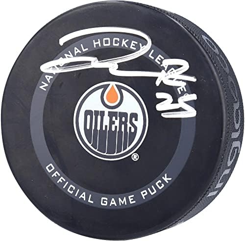 Darnell Nővér Edmonton Oilers Dedikált 2021 Modell Hivatalos Játék Puck - Dedikált NHL Korong