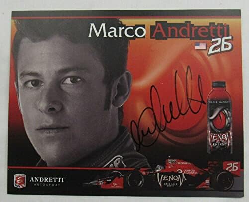 Marco Andretti Aláírt Automatikus Aláírást 6x8 Fotó - Dedikált NASCAR Fotók