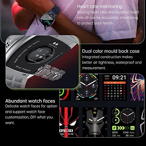 Üzleti Intelligens Karóra Férfiaknak 3ATM Vízálló HD 1.8 - OS AMOLED Fitness Tracker SmartWatch a pulzusszám, a Vérnyomás Monitor