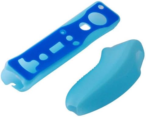 OSTENT Puha Szilikon tok Bőr Tok a Nintendo Wii Remote Nunchuku Vezérlő Szín Kék