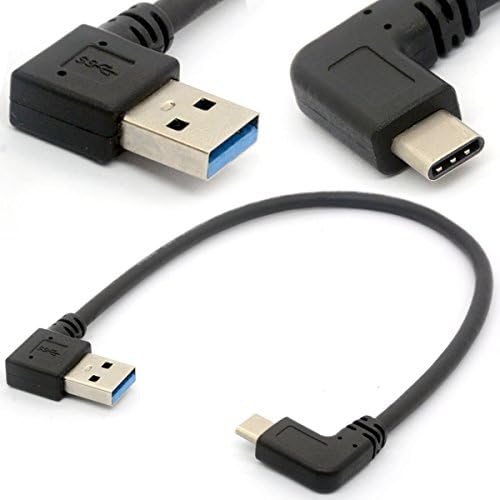 BSHTU Ferde USB-C Kábel USB 3.0 EGY Bal-USB C Típusú Balra/Jobbra Adatok Szinkronizálása & Charge Kábel 90° - os USB-C Átalakító Adapter