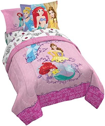 Jay Franco Hercegnő Barátság Kalandok 5 Darab Twin Bed Set (Hivatalos Disney Termék)