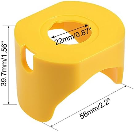 uxcell® 22mm Két Láb Nyomja a Kapcsoló Gombot védőburkolat Ellenőrző Állomás Kör Védelmét Fedezi a Shell