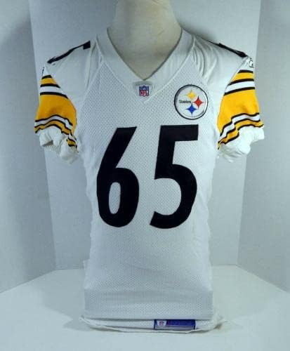 2004 Pittsburgh Steelers 65 Játék Kiadott Fehér Jersey 44 DP21140 - Aláíratlan NFL Játék Használt Mezek