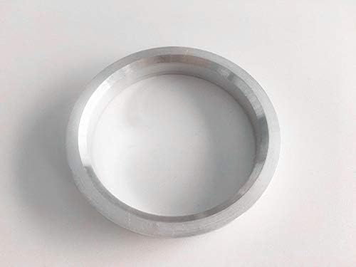 4pc Ezüst Alumínium Hubrings 73mm (Kerék), hogy 66.1 mm (Hub) | Hubcentric Középső Gyűrű 66.1 mm-73MM sok Nissan & Infiniti