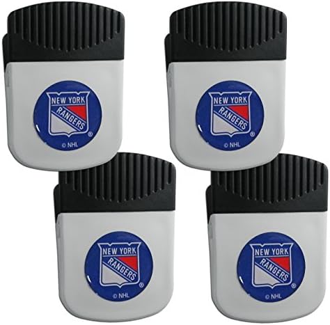 NHL-Siskiyou sportrajongó Bolt New York Rangers Chip Tár Mágnes, 4 csomag Csapat Színe