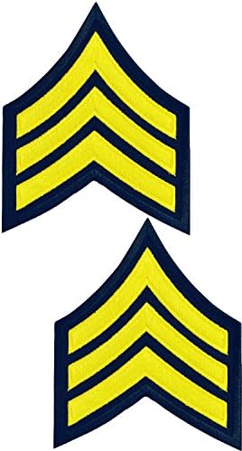 Taktikai 365® Művelet Első Válasz Pár Őrmester Rangot Egységes Chevron Jelkép Foltok (Arany Haditengerészet)