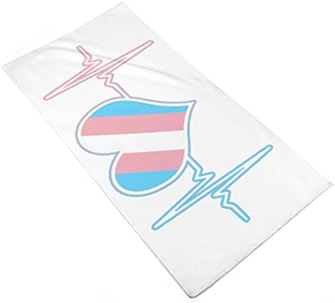 Transznemű Zászló szívverés kéztörlő Arc & tusfürdő Ruhával Puha Törülköző, Aranyos Nyomtatott Fürdőszoba, Konyha Hotel