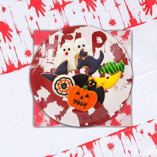Amosfun Torta Pan Készlet 1 Készlet Elegáns Halloween Asztali Elég Halloween Szövet Gyakorlati Papír Kupa Esküvői Szett