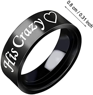 Női Divat Gyűrű Egyszerű Titán-Acél Gyűrű Női Gyűrű Rajzfilm Aranyos Ékszer Gyűrű (BK1, 12)