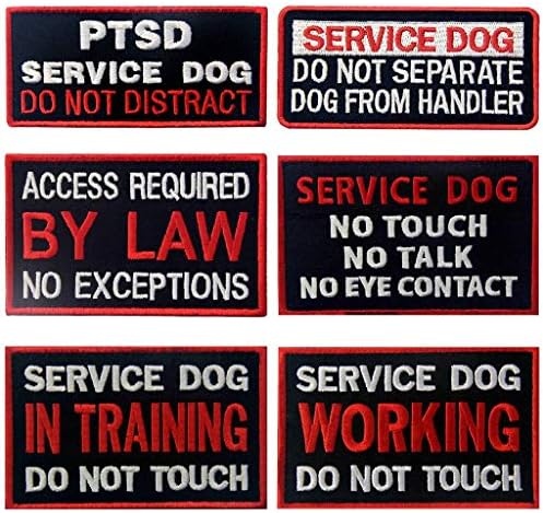 A szolgálati Kutya a Képzés Dolgozik, Ne Érintse meg a PTSD Ne vonja el Mellény / Kihasználja a Morál Taktikai Javítás Hímzett Jelvény