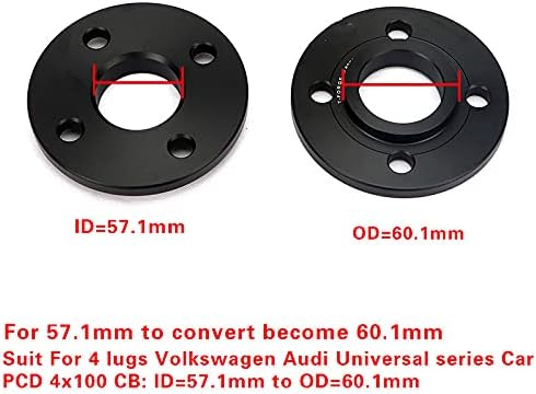 Lyqfff a Toyota, a Suzuki, Peugeot, a Subaru, 2/4 Darab 3/5/8/10/12mm Kerék Távtartó Adapterek PCD 4x100 CB: ID=54.1 mm-OD=65.1 mm-es,