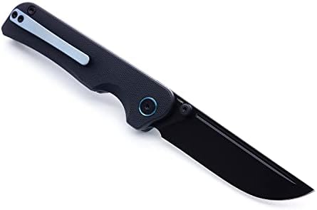 M Miguron kés Pagos Első Flipper Összecsukható Kés 3.25 Fekete PVD 14c28n Penge Fekete G10 Kezelni, zsebkés, MGR-807SBK