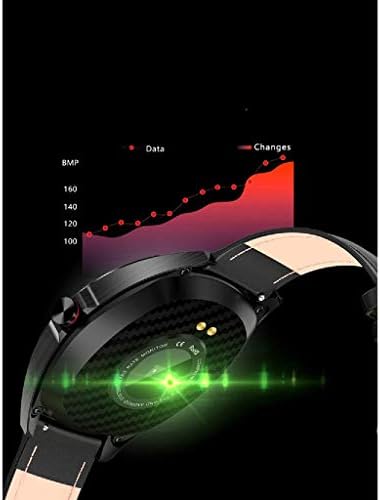 SDFGH Bőr Sport Karkötő-Tevékenység Tracker Karóra pulzusmérő Aludni Monitor, Vízálló Intelligens Karkötő Lépés Számláló ( Szín