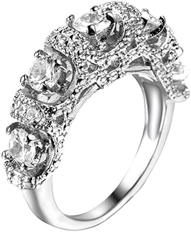 2023 Új Káprázatos Dupla Réteg Gyűrű, Ékszerek Luxus Divat Zseniális Cirkon Gyűrű Szett Ékszer Női Esküvői Eljegyzési Gyűrűvel.