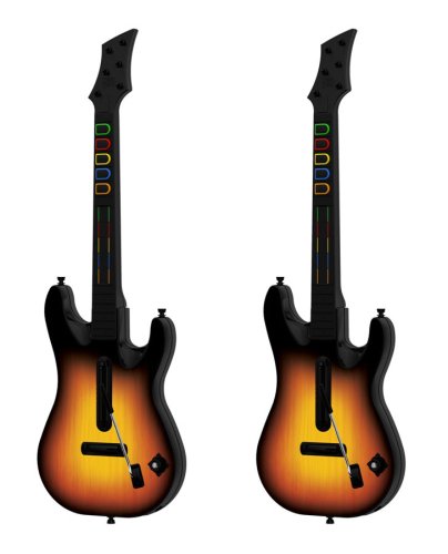 Hivatalos Guitar Hero World Tour Vezeték nélküli 2 Gitár Bundle for PS3 - Gitár, CSAK