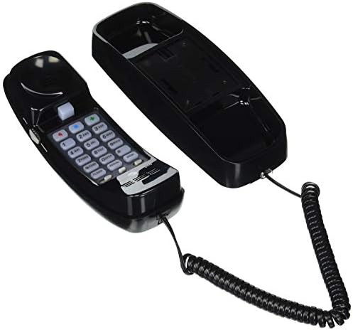 Az AT&T 89-0008-05 Modell 93040; AT&T 210 Trimline, Vezetékes Telefon, Fekete