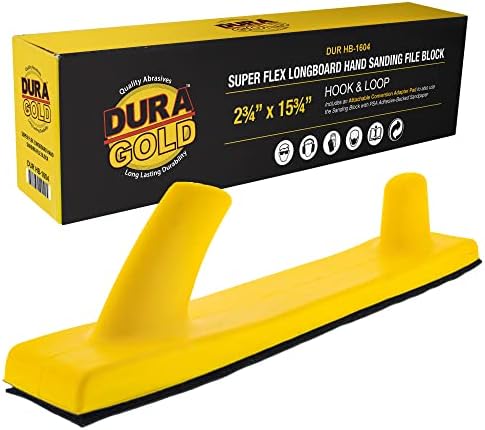 Dura-Gold Pro Sorozat Szuper Flex Longboard Kézi Csiszolás Fájl Blokk tépőzáras Hordozó, valamint a PSA Adapter Pad & 150 Finomság Csiszolópapír