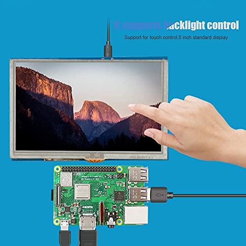 5 Inch, HDMI LCD érintőképernyő 800x480 HD Felbontású HD Kijelző a Málna PI2 PI3/B+ Figyelemmel kíséri,Támogatja a Szabványos HDMI Interfész