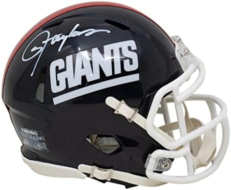 Lawrence Taylor Aláírt New York Giants Mini Sebesség Replika Primitivizmus Sisak SZÖVETSÉG - Dedikált NFL Sisak