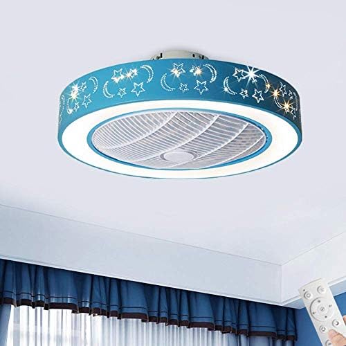 LAKIQ 20.5 Drum LED Mennyezeti Ventilátor Fény 7 Pengék Gyerek Hálószoba Modern Akril süllyeszthető Mennyezeti Lámpák 3-Szín Szabályozható