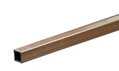 K & S 83013 Szögletes Alumínium Cső, 3/16 OD x 0.014 Fal x 12, Hosszú, 1 Darab, Made in USA