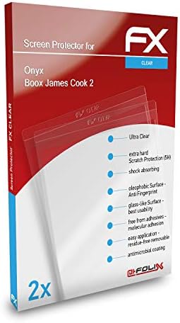 atFoliX Képernyő Védelem Film Kompatibilis BOOX James Szakács 2 kijelző Védő fólia, Ultra-Tiszta FX Védő Fólia (2X)