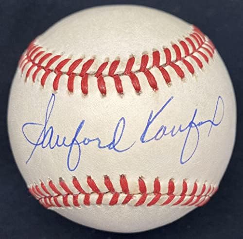 Sanford Koufax (Sandy) Teljes Nevét írta Alá a Baseball SZÖVETSÉG LOA - Dedikált Baseball
