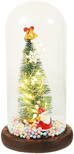 ABOOFAN karácsonyfa Üveg Búra Meleg String Lámpa Asztali karácsonyfa Ajándék Nőknek Asztali karácsonyfa, Otthon Beltéri Karácsonyi Asztal