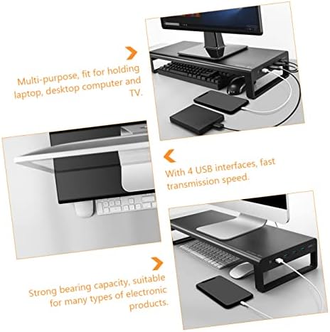 Mobestech a Display Állvány Fém Támogatja a Nyomtató Interfész Számítógépes Töltés Hub Kelő Laptop Emelkedett Tv-Tároló, Asztali Monitor Billentyűzet
