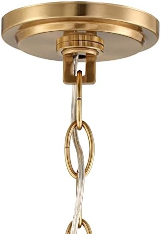 Possini Euro Design Milbury Lágy Arany Csillár Világítás 28 3/4 Széles francia 2-Rétegű, Fehér, Matt Üveg Kupa Árnyalatok 9-Light Lámpatest