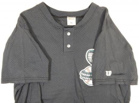 1995-2000 Kissimmee Kobrák 23 Játék Használt Fekete Jersey 46 DP16530 - Játék Használt MLB Mezek