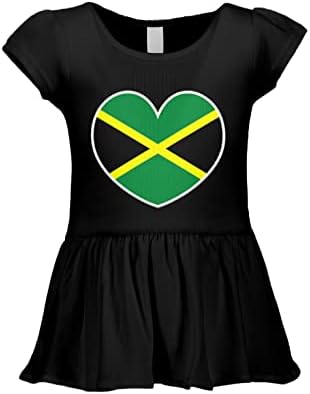 Jamaica Szív - Jamaikai Büszkeség, Szeretet Csecsemő/Kisgyermek Baba Borda Ruha