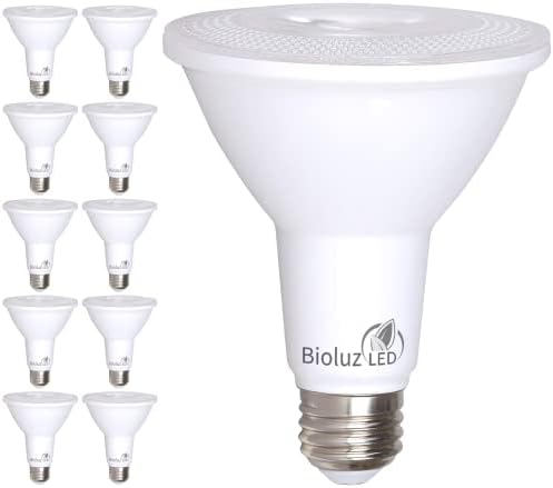 Bioluz LED-10 Pack PAR38 LED Izzó 90 CRI 12W = 100-120 Watt Csere Puha, Fehér 3000K Beltéri/Kültéri Szabályozható UL Cím 20 Magas Hatékonysági