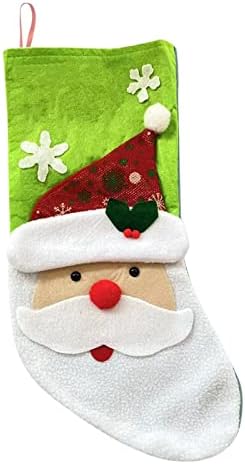 Karácsonyi Ajtó Koszorú Dekoráció Mini Karácsonyi Harisnya, 1 Csomag 4 karácsonyfa Harisnya Dísz, Ajándék Kártya Táska Jogosultja Mikulás,