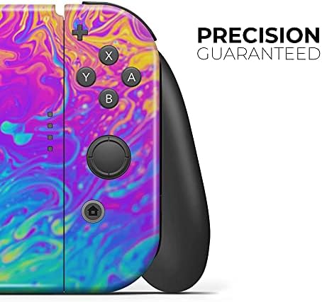 Design Skinz Kompatibilis a Nintendo Kapcsoló Konzol Csomag Bőr Matrica Védő karcálló Cserélhető Vinil-Wrap Borító - Neon Színű Fushion V2