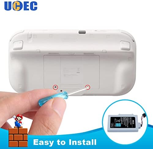UCEC 6600mAh Wii U Gamepad Akkumulátor Csere Akkumulátor Wii Kiegészítők Nintendo Wii U Gamepad