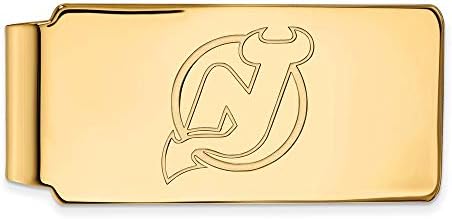 LogoArt 10k Sárga Arany NHL New Jersey Devils pénzcsipesz