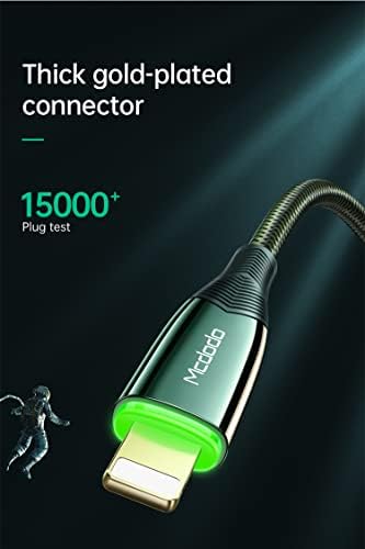Smart LED Automatikus Leválasztása Fonott Nylon Fordította: Töltés USB-6FT/1.8 M-es Kábel Kompatibilis Telefonra 13 Pro Max/13/12/X/8plus/8,7/7