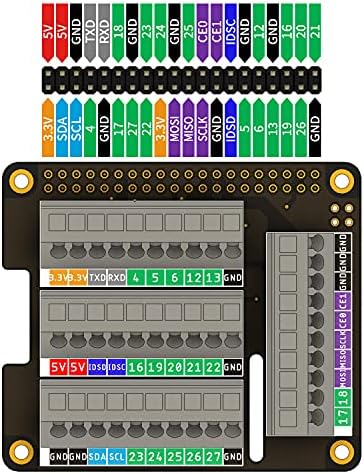 ELECTROCOOKIE Raspberry Pi GPIO Terminál Blokk Breakout Modul, Push-Egyszerű Tavaszi Csatlakozó Terjeszkedés PCB Pajzs