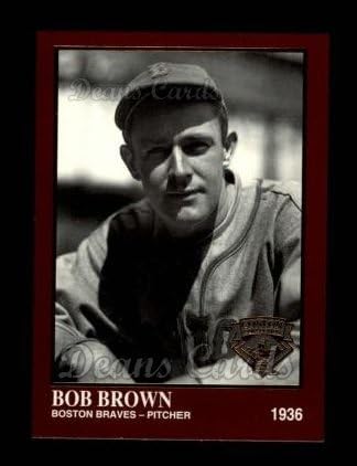 1994 Conlon Bordó 1281 Bob Barna Boston Braves (Baseball Kártya) NM/MT Bátrabbak